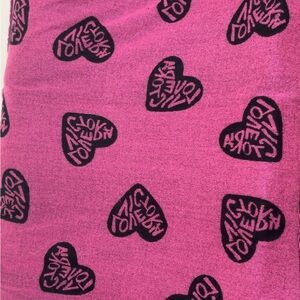 Victoria's Secret Pink Heart Throw Blanket